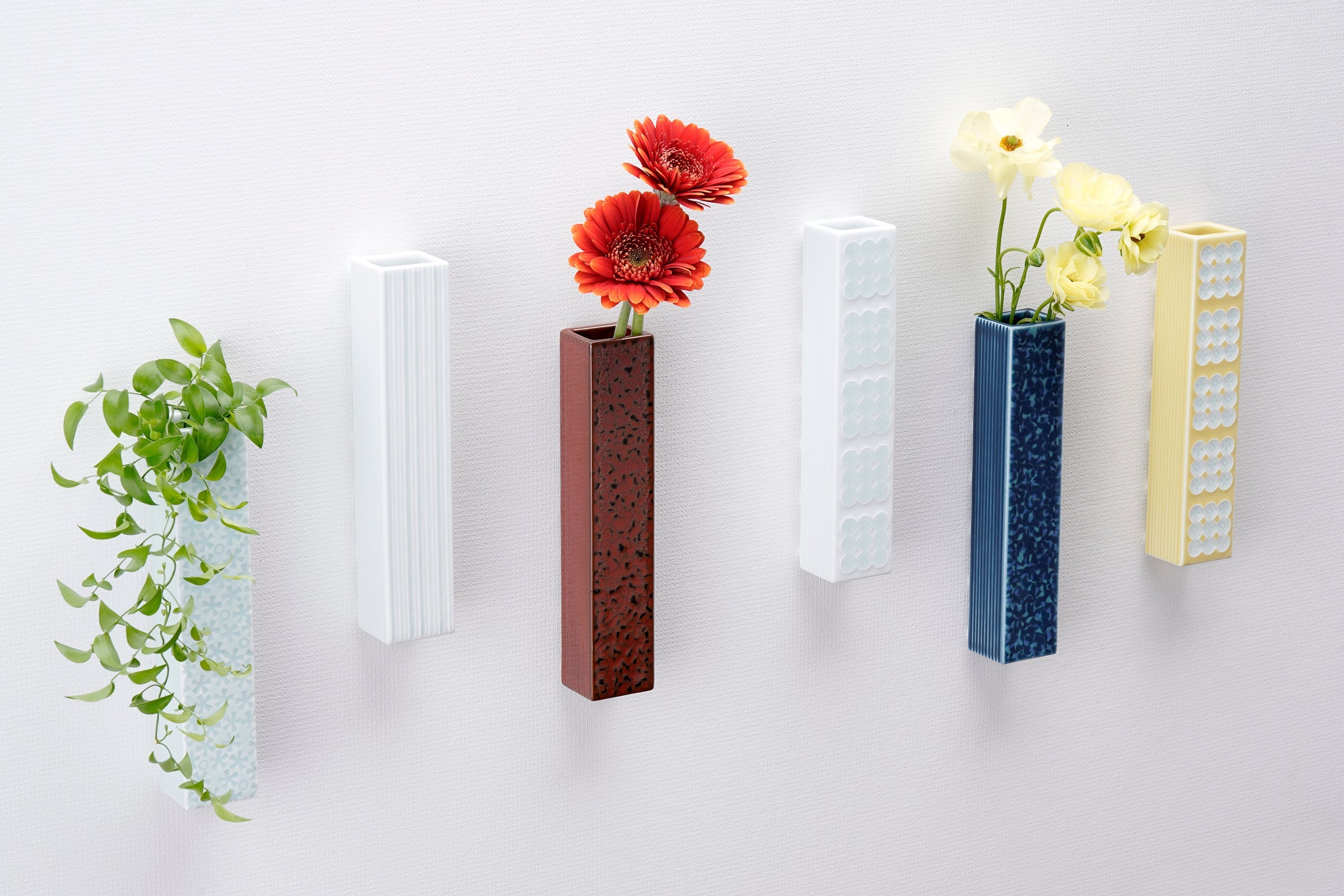 陶製四角形ベース 角型ウォールベース - Wall vase - | 白山陶器直営オンラインストア