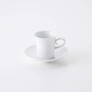 ビアンコ エスプレッソカップ&ソーサー 白磁