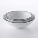 白磁千段 6寸平鉢