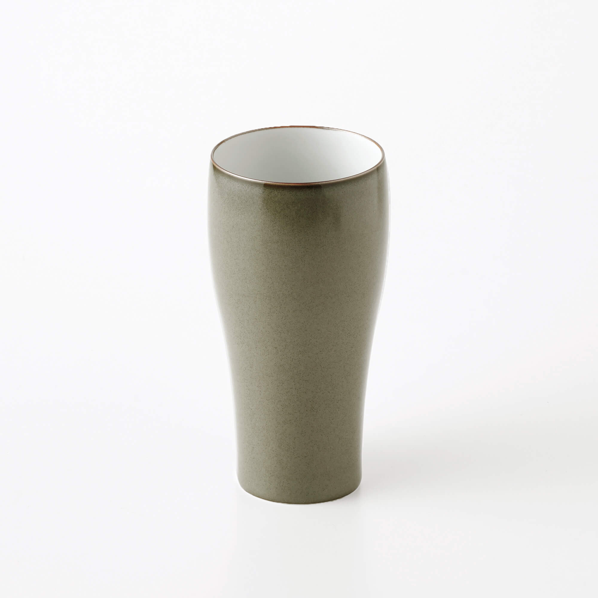 HOURS ビアタンブラー カーキグリーンマット | 白山陶器直営オンライン