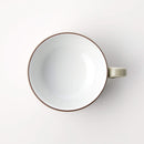 S型スープボール(大) サンドグリーンマット