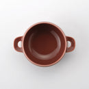 T型スープボウル 赤茶