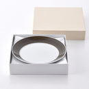 【ギフト】麻の糸 プレート(L) セピア 2点セット