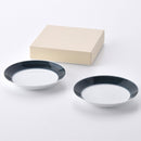 【ギフト】麻の糸 プレート(M) インディゴ 2点セット