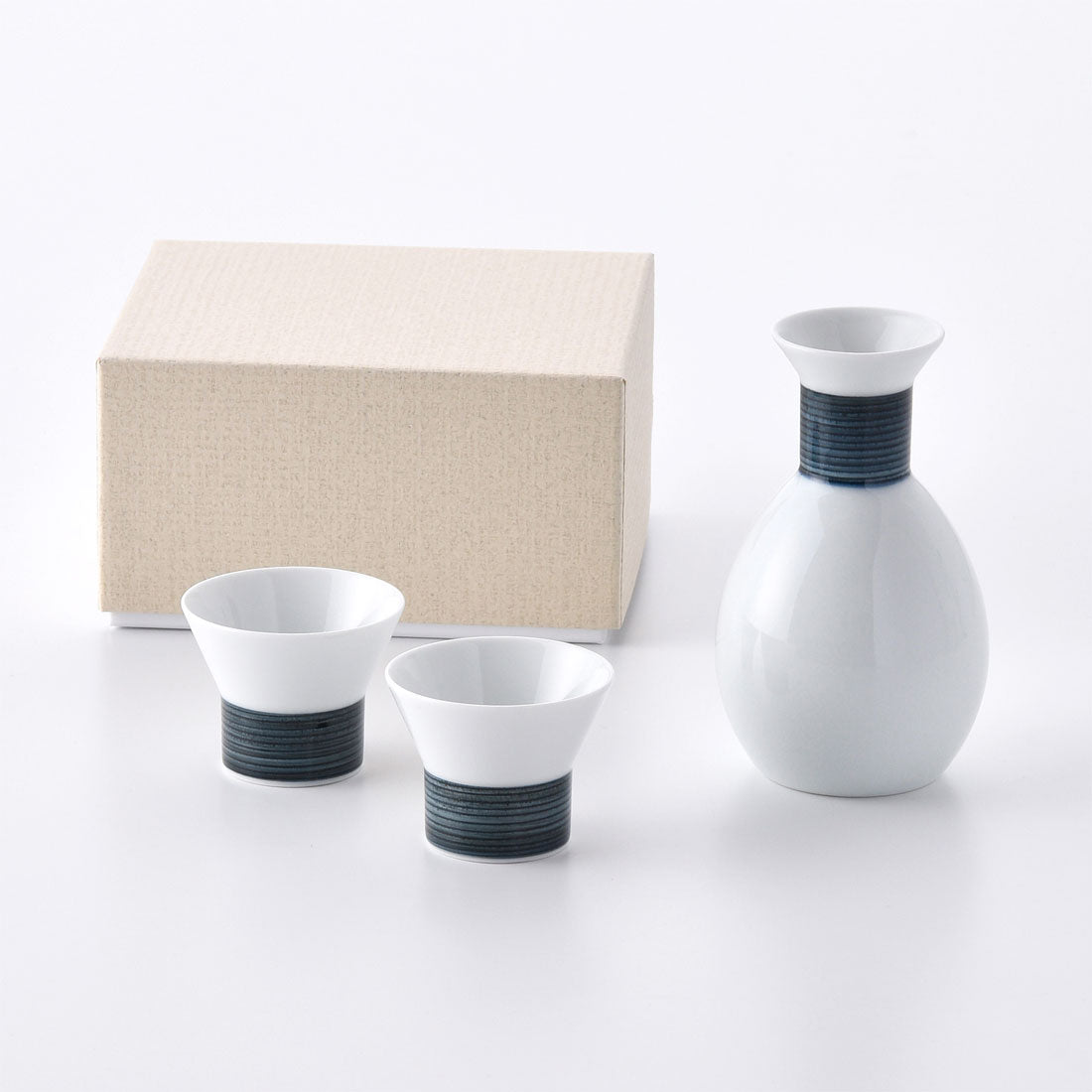 ギフト】麻の糸 酒器セット インディゴ | 白山陶器直営オンラインストア