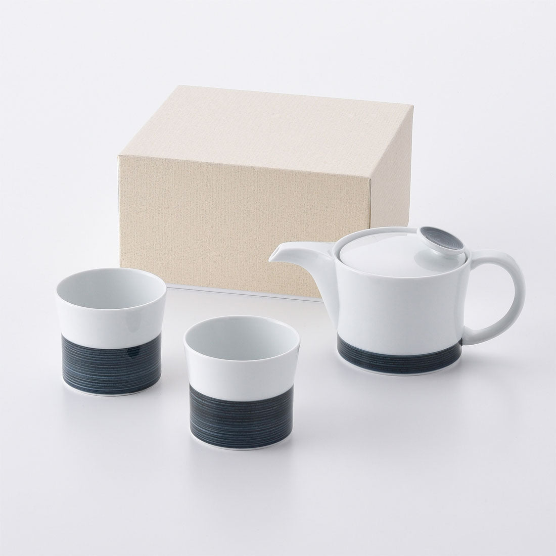 ギフト】麻の糸 ティーセットA インディゴ | 白山陶器直営オンラインストア