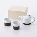 【ギフト】麻の糸 ティーセットA セピア