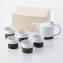 【ギフト】麻の糸 ティーセットB セピア