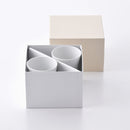 【ギフト】ミストホワイト プレート(S)・フリーカップ 各2点セット