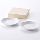 【ギフト】ミストホワイト プレート(M) 2点セット