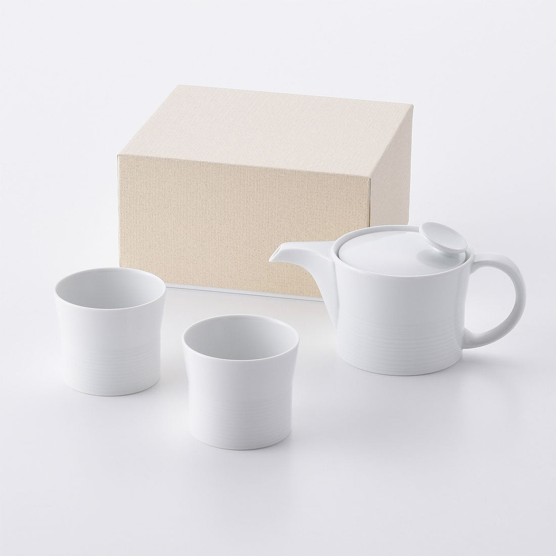 ギフト】ミストホワイト ティーセットA | 白山陶器直営オンラインストア