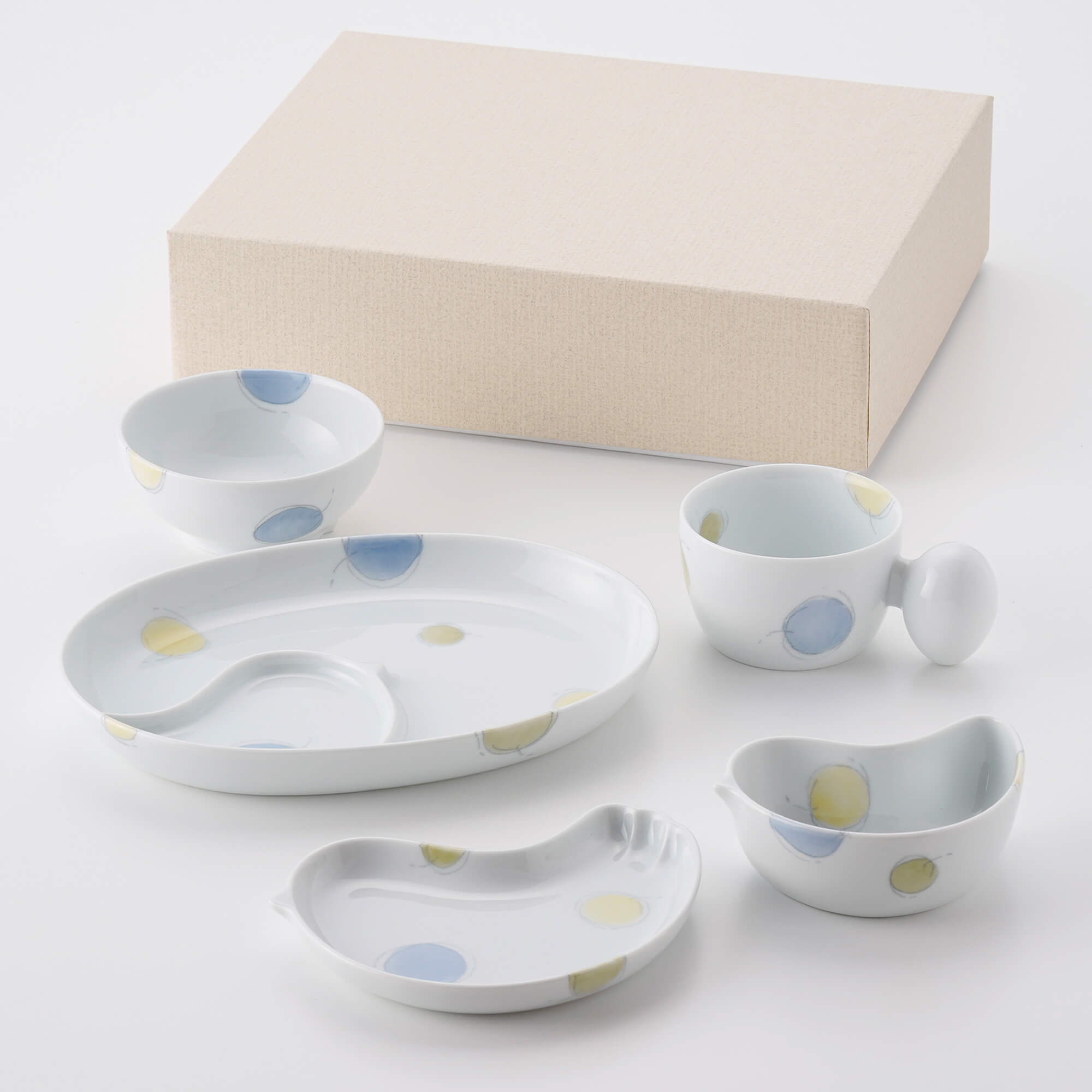 小物 Pipi ギフト】PiPi 5点セット ふわりブルー | 白山陶器直営オンラインストア
