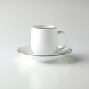 クラシック マグ&ソーサー 白マット