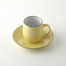 クラシック マグ&ソーサー 黄マット