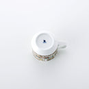 ファンタジーチェック コーヒーカップ&ソーサー ブラウン