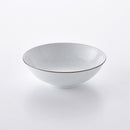 白磁千段 6寸平鉢