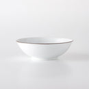 白磁千段 6寸平鉢