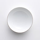 白磁千段 6寸平鉢