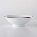 白磁千段 7寸反りめん丼