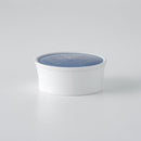 彫釉彩 反りふたもの(L) ルリ