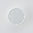 彫釉彩 反りふたもの(L) 白