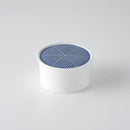 彫釉彩 反りふたもの(M) ルリ