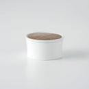 彫釉彩 反りふたもの(M) 茶