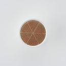 彫釉彩 反りふたもの(M) 茶