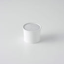 彫釉彩 反りふたもの(S) 白