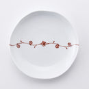 一本つる草 多用皿 赤