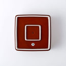 角型ふたもの(大) 鉄赤