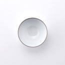 高台花 お茶わん ブルー