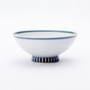 紀の川 5寸飯碗 青