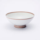 紀の川 5寸飯碗 赤