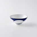 ねじり梅 4.2寸飯碗 青