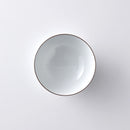 ねじり梅 4.2寸飯碗 青