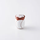 ねじり梅 なつめゆのみ(小)蓋付 赤