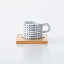 P型コーヒーカップ&ソーサー ポップス 紺