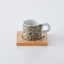 P型コーヒーカップ&ソーサー 更紗 茶