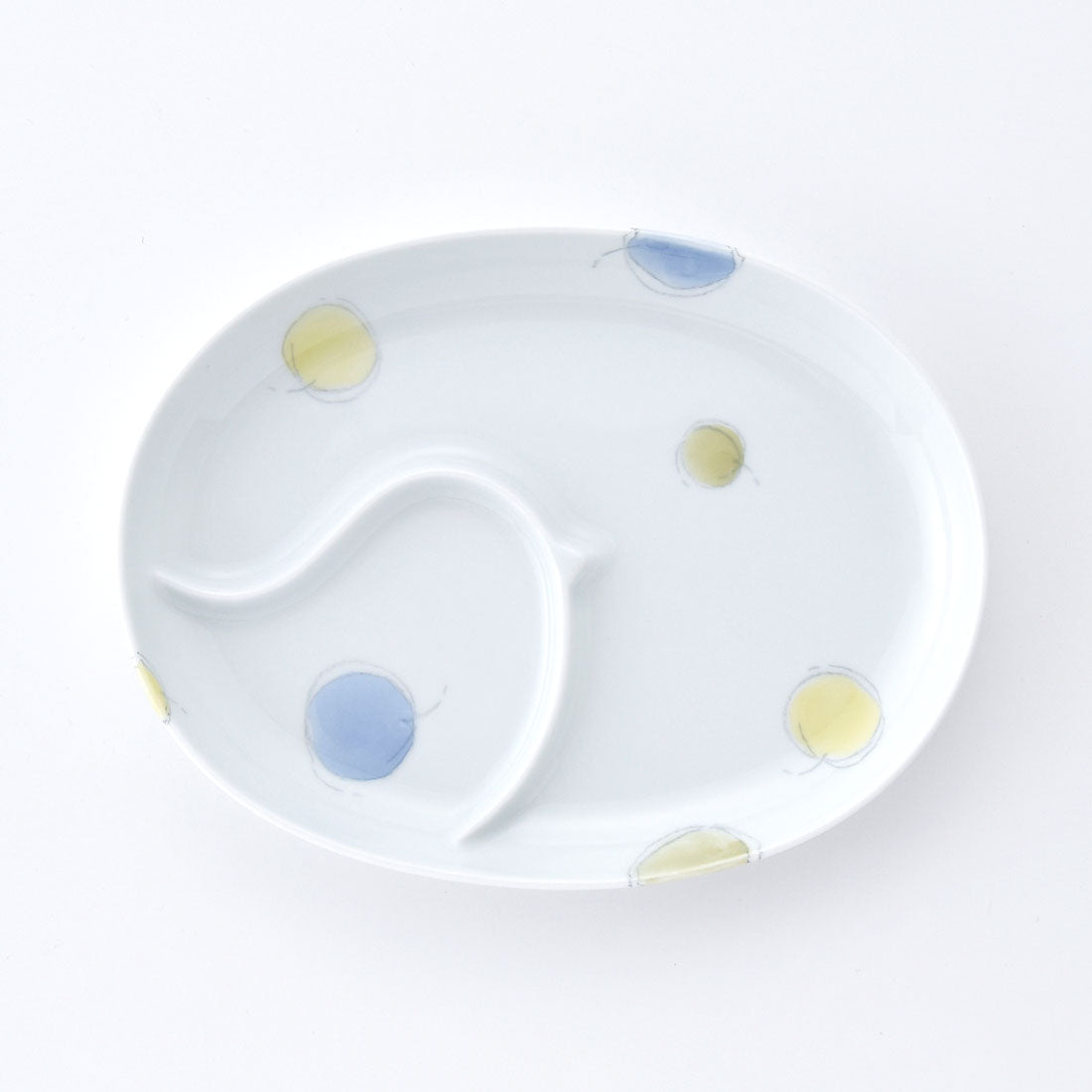 PiPi ランチプレート ふわりブルー | 白山陶器直営オンラインストア