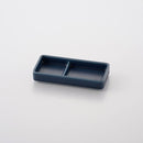 レクタ 二品薬味皿 インディゴマット