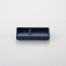 レクタ 二品薬味皿 インディゴマット