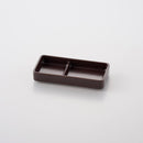 レクタ 二品薬味皿 鉄砂