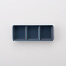 レクタ 三品薬味皿 インディゴマット