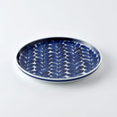 ルリ木の葉 平皿7号