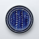 ルリ木の葉 平皿6号