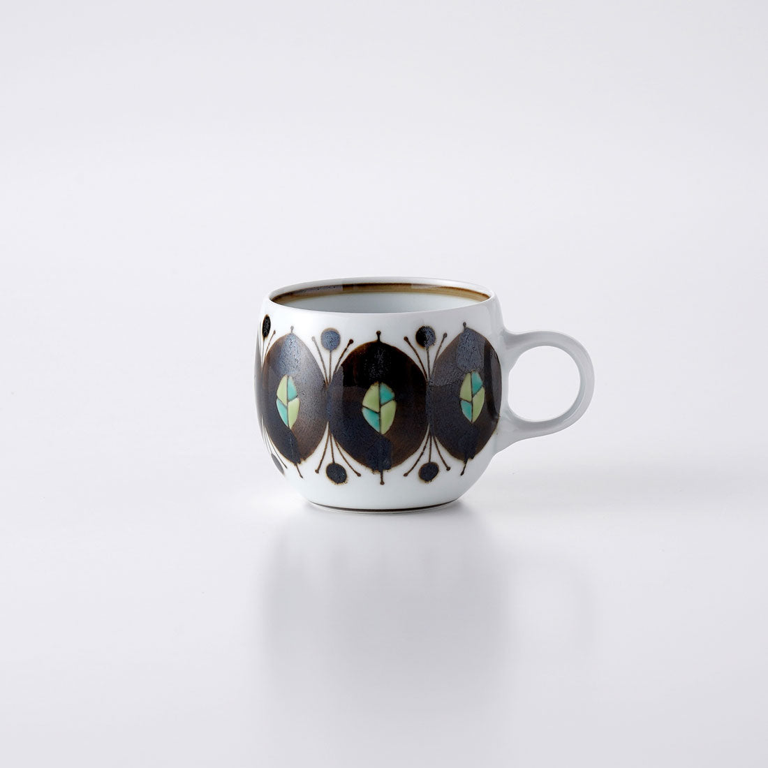 錆絵木の葉紋 カップ | 白山陶器直営オンラインストア