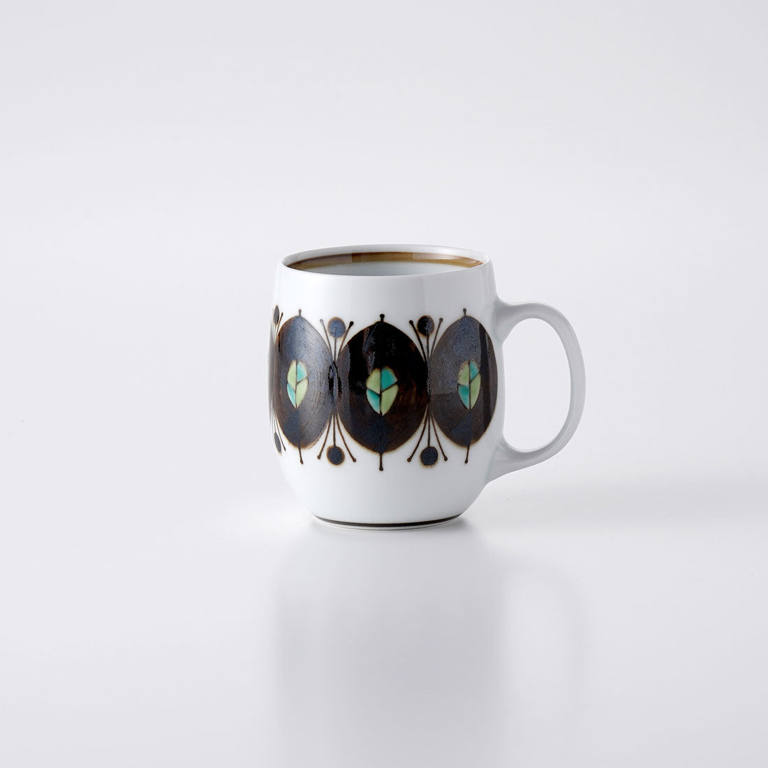 錆絵木の葉紋 マグ | 白山陶器直営オンラインストア