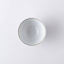 錆絵木の葉紋 お茶わん