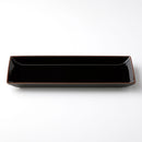 SHIHOU 長角盛付皿 天目